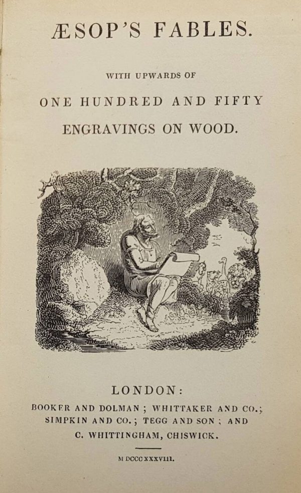 Aesop's Fables With Upwards Of One Hundred And Fifty Engravings On Wood - inside