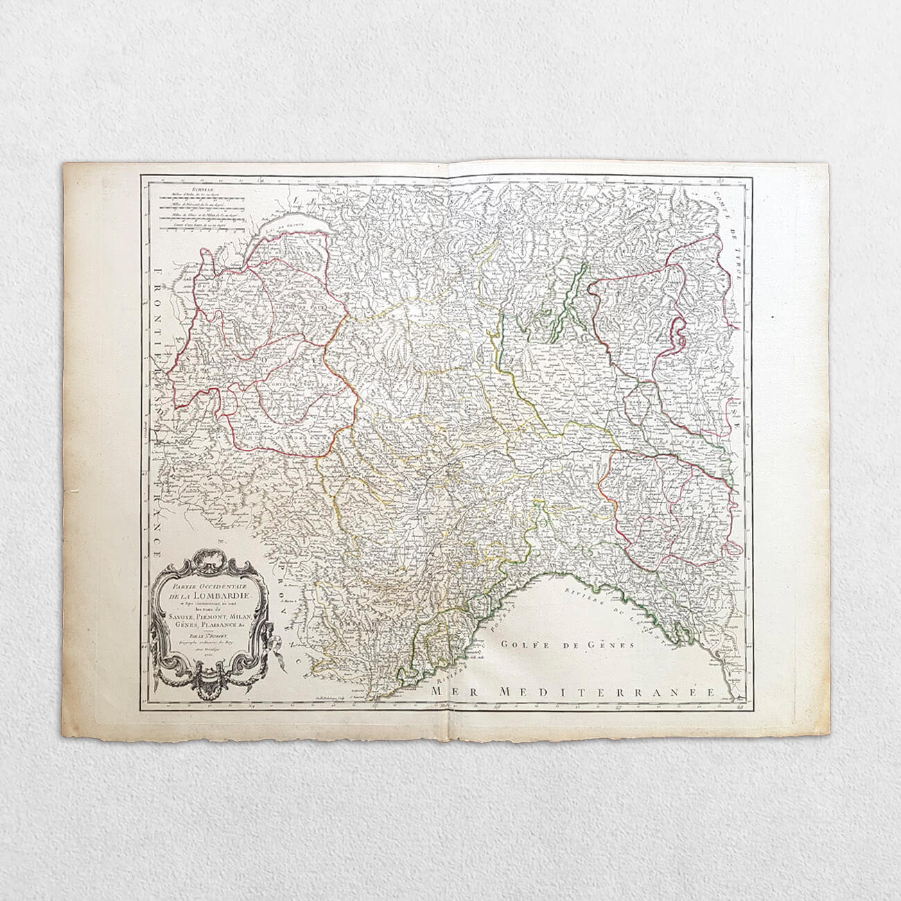 (Italy) Partie Occidentale De La Lombardie Et Pays Circonvoisins Ou Sont Les Etats De Savoye, Piemont, Milan, Genes, Plaisance etc 1 (Italy) Partie Occidentale De La Lombardie Et Pays Circonvoisins Ou Sont Les Etats De Savoye, Piemont, Milan, Genes, Plaisance etc