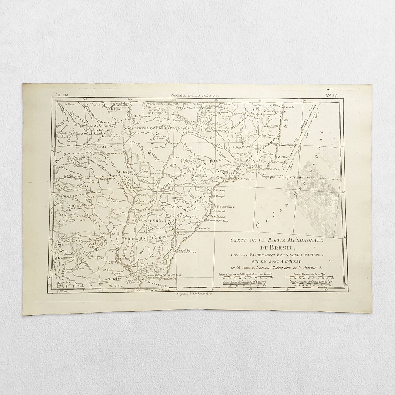 (Brazil) Carte De La Partie Meridionale Du Bresil Avec Les Possessions Espagnoles Voisines Qui En Sont A L'Ouest 1 (Brazil) Carte De La Partie Meridionale Du Bresil Avec Les Possessions Espagnoles Voisines Qui En Sont A L'Ouest