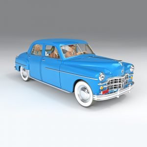 The Sbrodj Dodge Coronet - Model Car - 29945 - La Coronet De Sbrodj - 1/24 Scale - The Adventures of Tintin