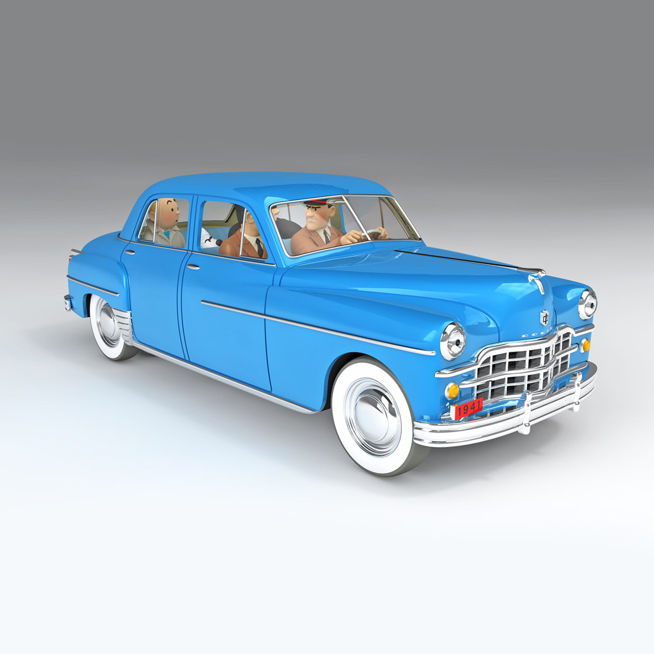 The Sbrodj Dodge Coronet - Model Car - 29945 - La Coronet De Sbrodj - 1/24 Scale 1 The Sbrodj Dodge Coronet - Model Car - 29945 - La Coronet De Sbrodj - 1/24 Scale - The Adventures of Tintin