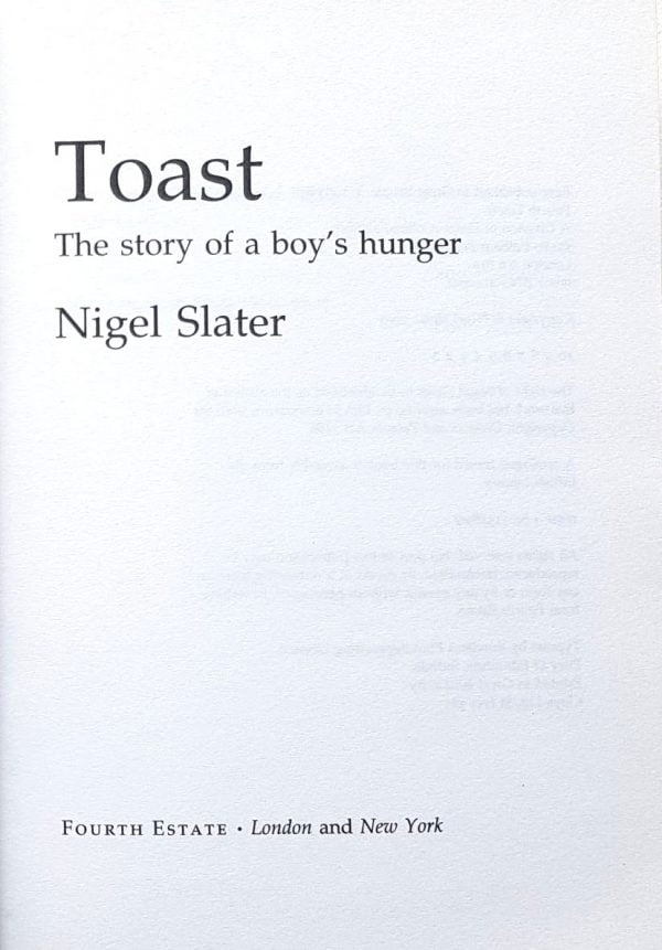 Toast: The Story Of A Boy's Hunger - Image 2