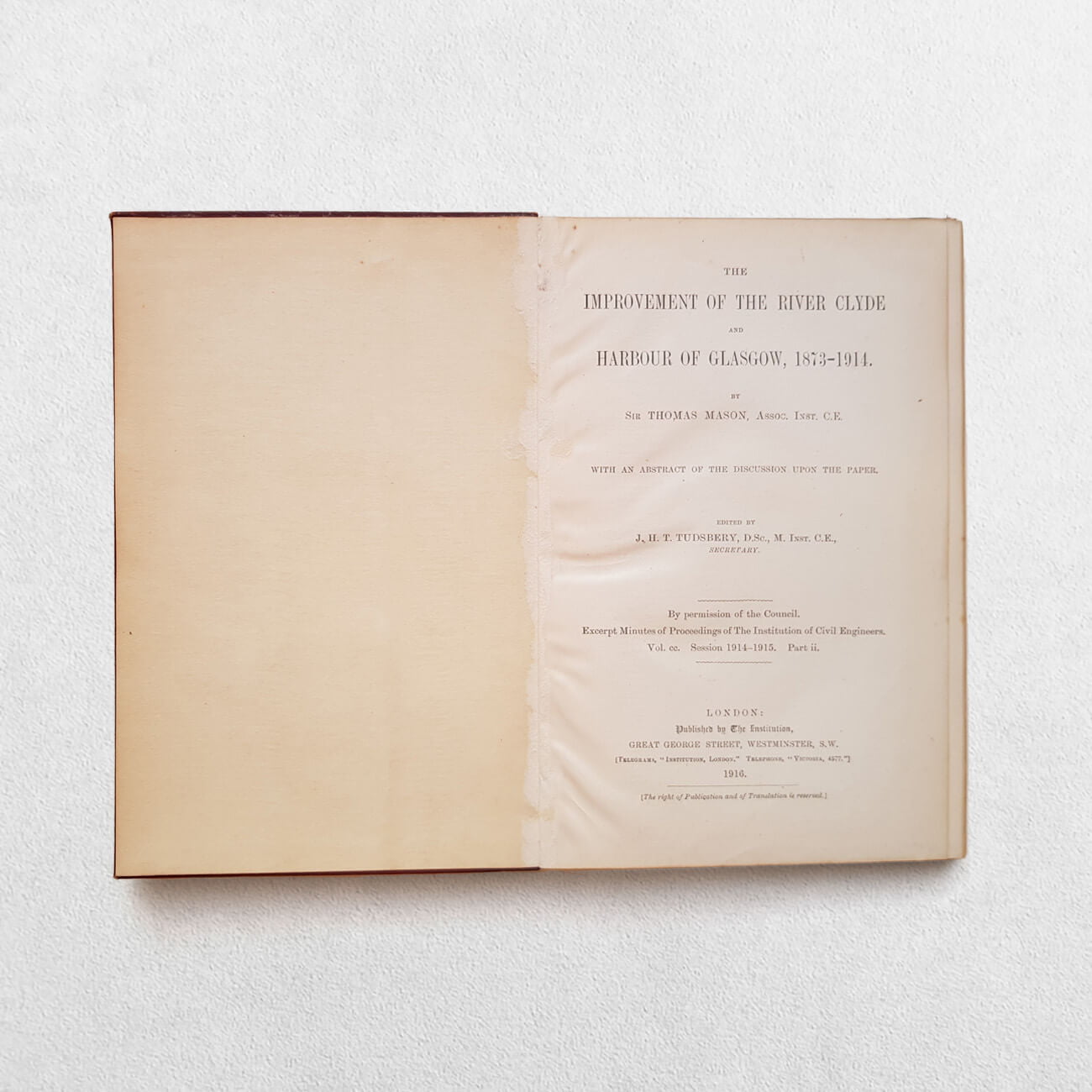 The Improvement Of The River Clyde And Harbour of Glasgow, 1873-1914 2 The Improvement Of The River Clyde And Harbour of Glasgow, 1873-1914 - Image 2