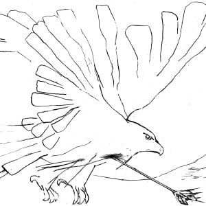 Aesop's Fables: Original Lithograph I: Eagle