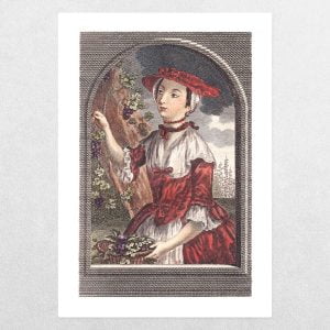 Georgian Ladies Fashion: Portrait Of A Lady: September: A3