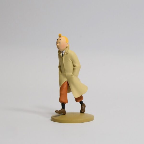 42190 TINTIN EN TRENCH - FIGURINE RESINE 12CM - TINTIN IN TRENCHCOAT - 12CM RESIN FIGURE