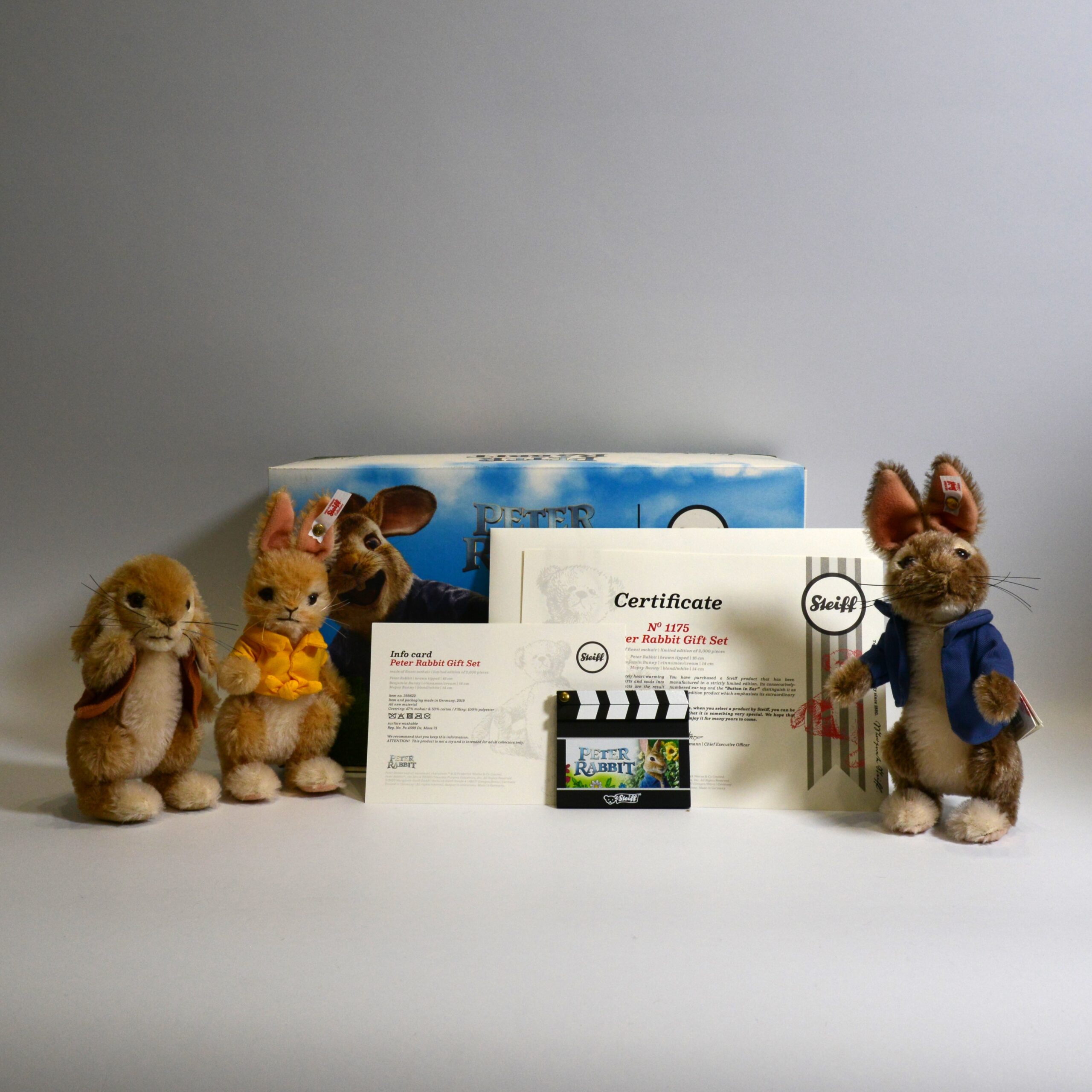 シュタイフ　Steiff Peter Rabbit ぬいぐるみ 2体セット Steiff - EAN 355622 - Peter Rabbit Gift Set - Limited Edition