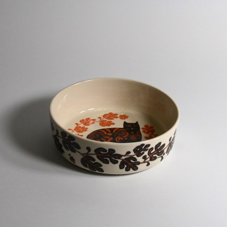 Lush Designs - Cat Bowl - Orange - Boxed 1 Lush Designs - Cat Bowl - Orange - Boxed