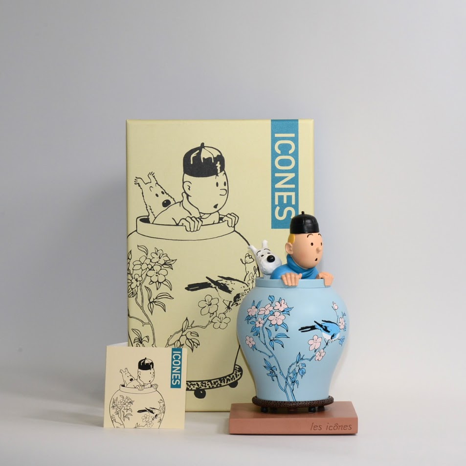 Tintin - Les Icônes - The Blue Lotus Jar - Limited Edition - 46401 1 Tintin - Les Icônes - The Blue Lotus Jar - Limited Edition - 46401