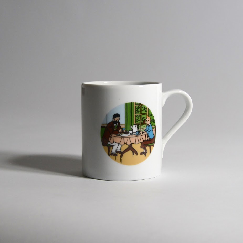 Tintin And Haddock Having Breakfast At Marlinspike - Porcelain Mug In Display Box - 47984 1 Tintin And Haddock Having Breakfast At Marlinspike - Porcelain Mug In Display Box - 47984