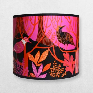 Lush Designs Lampshade For Lamp Base - Dawn Chorus - Pink - Regular