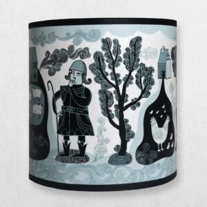 Lush Designs Lampshade For Pendant - Farm Friends - Blue - Regular