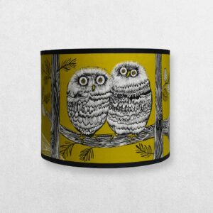 Lush Designs Lampshade For A Pendant - Baby Owl - Mustard - Regular