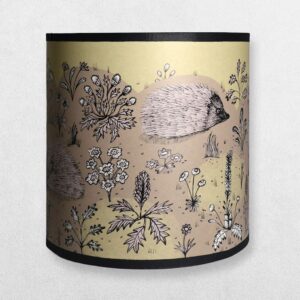 Lush Designs Lampshade For A Pendant - Hedgehog - Brown - Small
