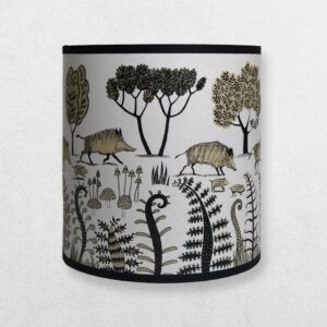 Lush Designs Lampshade For A Pendant - Wild Boar - Brown & Black - Regular