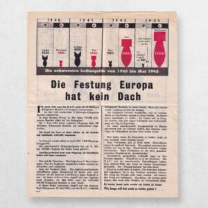 Die Festung Europa Hat Kein Dach - Propaganda Leaflet - G.38