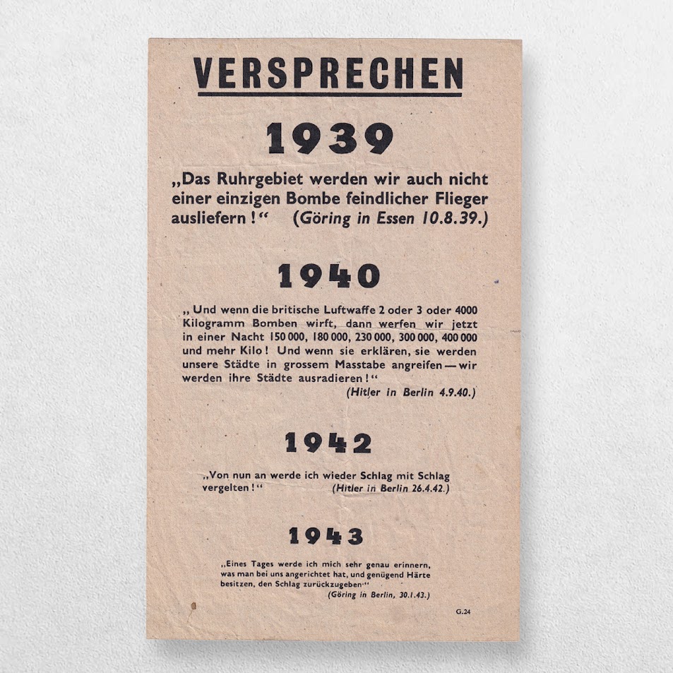 Simplicissimus Damals Heute - Versprechen - Propaganda Leaflet - G.24 2 Simplicissimus Damals Heute - Versprechen - Propaganda Leaflet - G.24