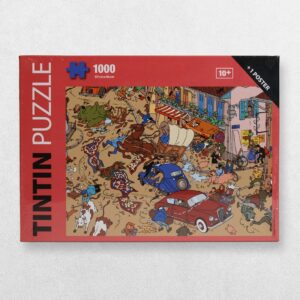 Tintin Jigsaw - 1000 Pieces - 8155400000005 - Tintin Accident Chaos On The Square