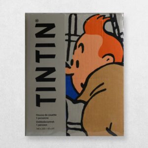 Tintin - Housse De Couette - Duvet Cover And Pillowcase - Gris - Grey - 3664940000123