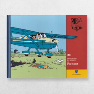 Tintin By Plane - 23 - The Blue Plane of Dr Müller From The Black Island - L'Avion Bleu De Müller De L'Ile Noire - En Avion Tintin