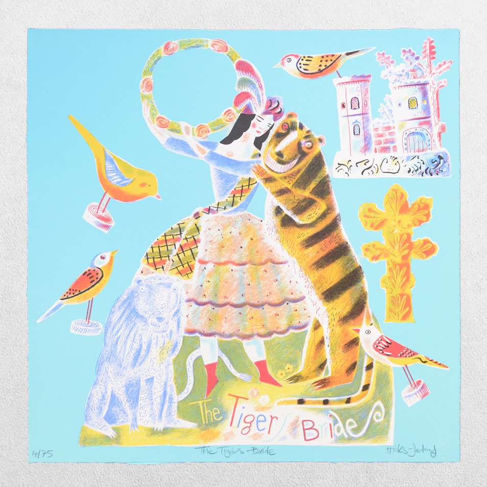 The Tiger's Bride Original Screenprint Hornseys Gallery Ripon