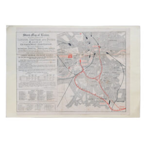 Sketch Map Of London Shewing The Position Of The London Chatham And Dover Railway Victoria (West-End) Station