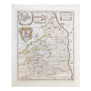 A Mapp Of Ye County of Northumberland With Ye Isles Of Farne & Holy Island - 1673