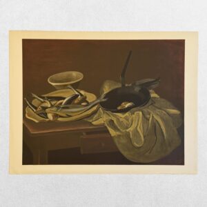 Still Life With Fish And A Frying Pan - Nature Morte Aux Poissons Et A La Poêle (1939) - Lithograph - 1970