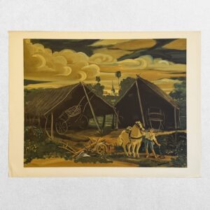 The Two Sheds - Les Deux Hangars (1947) - Lithograph - 1970