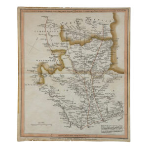 Continuation Of The Roads To Glasgow And Edinburgh As Far As Longtown And Morpeth - Sheet 21 - 1806