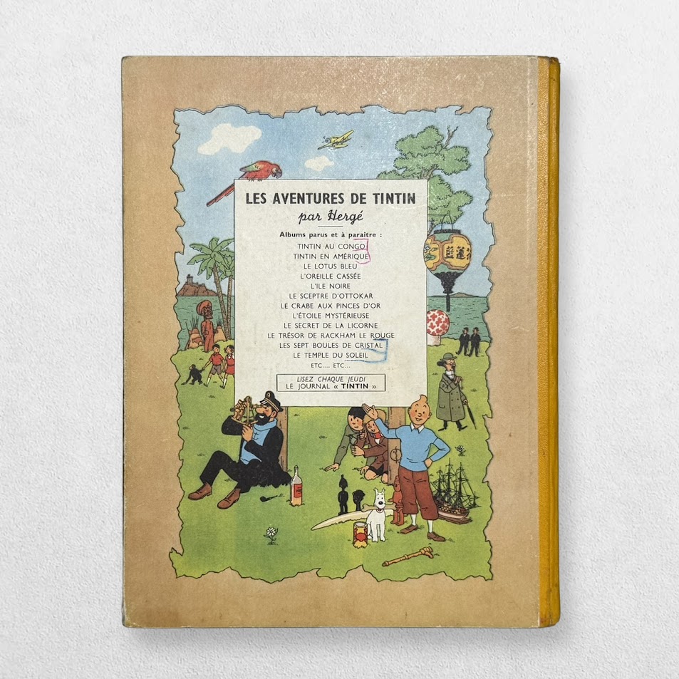 Les Aventures De Tintin - Les 7 Boules De Cristal - The Adventures Of Tintin - The Seven Crystal Balls - Very Early Edition - 1949 2 Les Aventures De Tintin - Les 7 Boules De Cristal - The Adventures Of Tintin - The Seven Crystal Balls - Very Early Edition - 1949