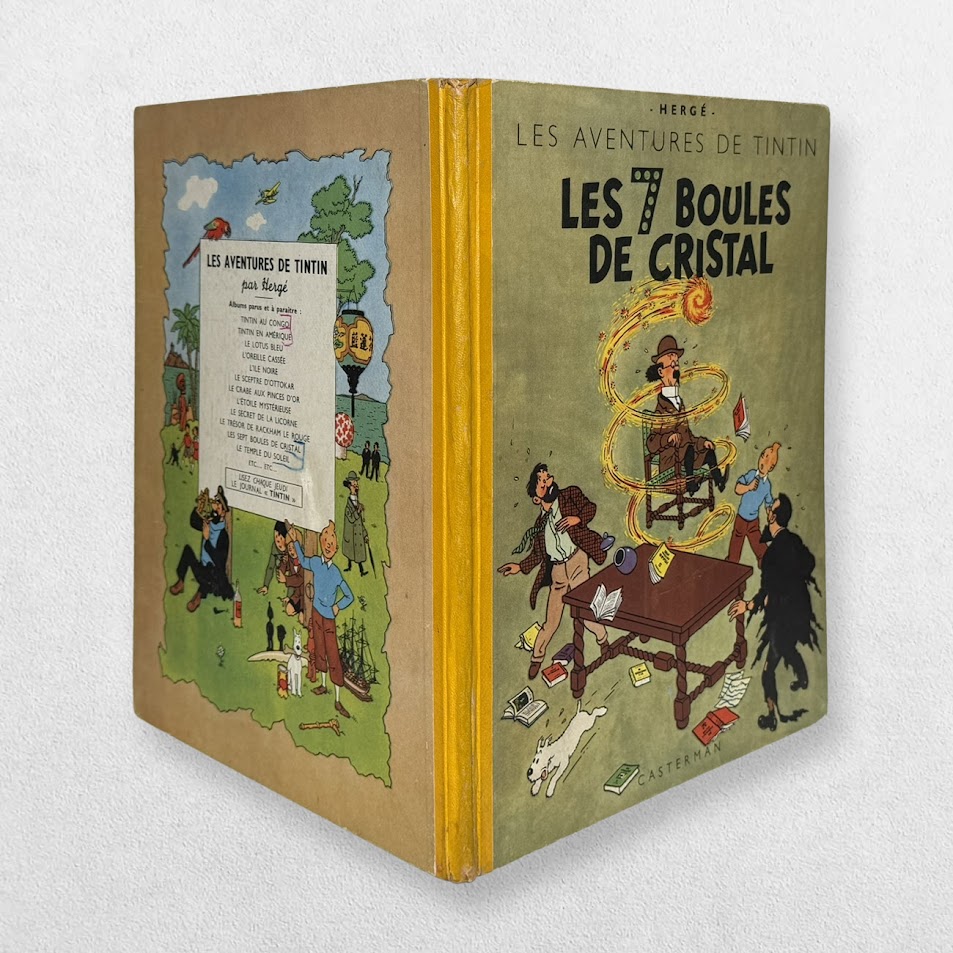 Les Aventures De Tintin - Les 7 Boules De Cristal - The Adventures Of Tintin - The Seven Crystal Balls - Very Early Edition - 1949 3 Les Aventures De Tintin - Les 7 Boules De Cristal - The Adventures Of Tintin - The Seven Crystal Balls - Very Early Edition - 1949 - Image 3