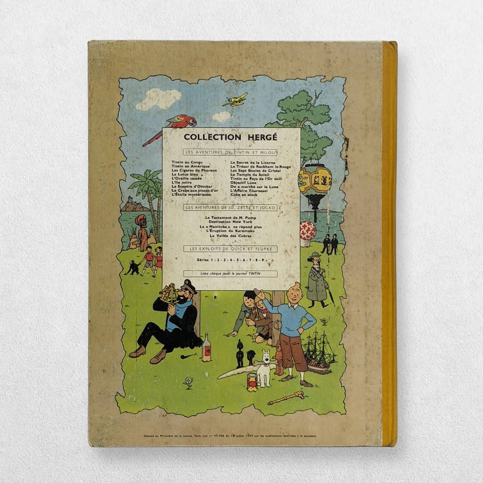 Les Aventures De Tintin - Au Pays De L'Or Noir - The Adventures Of Tintin - The Land Of Black Gold - Reprint - 1959 2 Les Aventures De Tintin - Au Pays De L'Or Noir - The Adventures Of Tintin - The Land Of Black Gold - Reprint - 1959