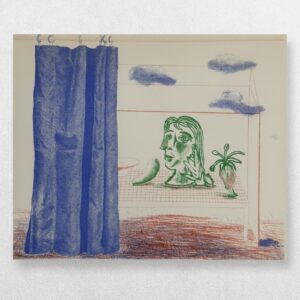 'What Is This Picasso?' - From 'The Blue Guitar' Published By The Petersburg Press - Publisher's Promotional Card - 1977