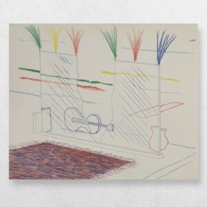 'On It May Stay His Eye' – From 'The Blue Guitar' Published By The Petersburg Press – Publisher's Promotional Card – 1977