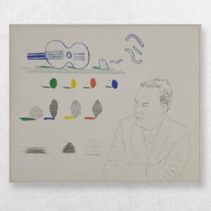 'The Poet' – From 'The Blue Guitar' Published By The Petersburg Press – Publisher's Promotional Card – 1977