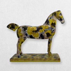 MARK HEARLD HAND-PAINTED CERAMIC HORSE