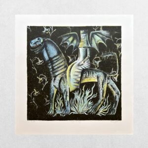 Sir Gawain And The Green Knight - 13 - Morgan Le Fey - Original Screenprint - Unique Copy Inscribed To Sarah Parvin