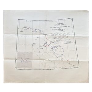Iran - Map Showing Proposed Journey By Geological Advisory Committee Of Anglo-Iranian Oil Co. Ltd., Autumn 1936