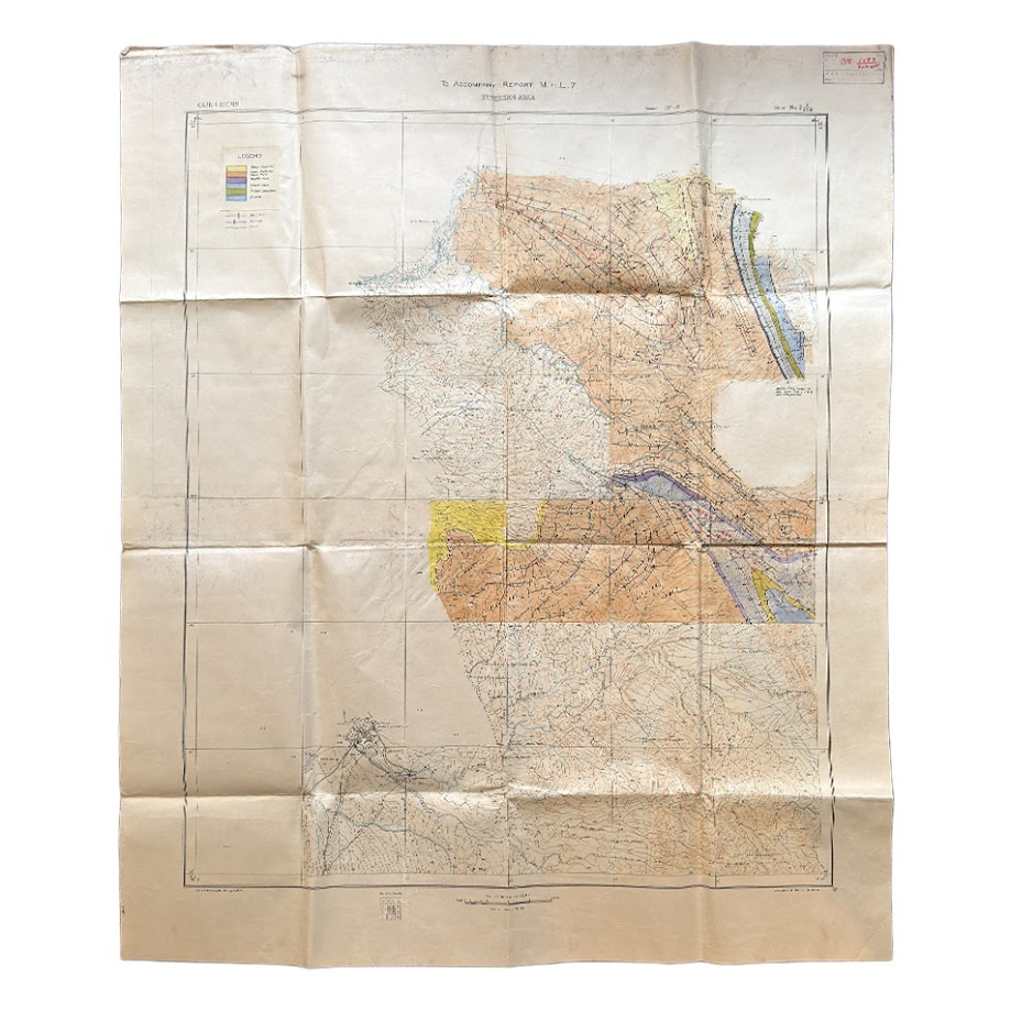 Iran - Persia - Qasr-i-Shirin Area. To Accompany Report M.H.L. 7 - Geological Map - 1929 1 Iran - Persia - Qasr-i-Shirin Area. To Accompany Report M.H.L. 7 - Geological Map - 1929