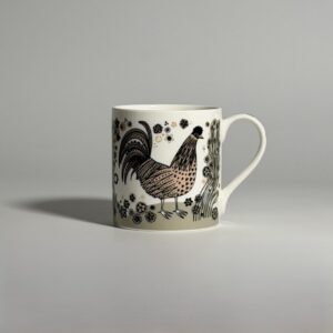 Home 4 Lush Designs - Bone China Mug - Fancy Handle Bantam Mug