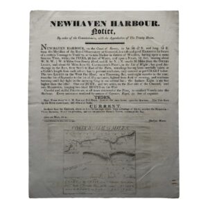 NEWHAVEN HARBOUR - NOTICE - By order of the Commissioners, with the Approbation of The Trinity House - 1814
