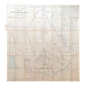 Fletcher & Espin's Map Of Matabeleland - Second Edition - 1897