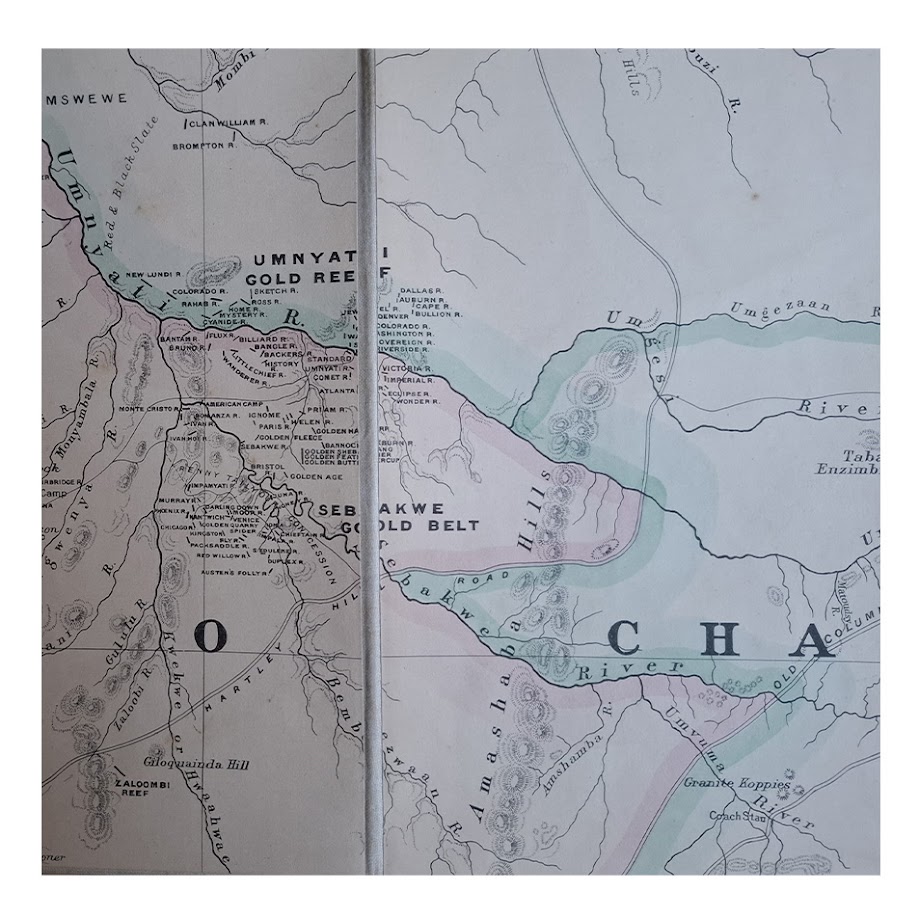 Fletcher & Espin's Map Of Matabeleland - Second Edition - 1897 12 Fletcher & Espin's Map Of Matabeleland - Second Edition - 1897