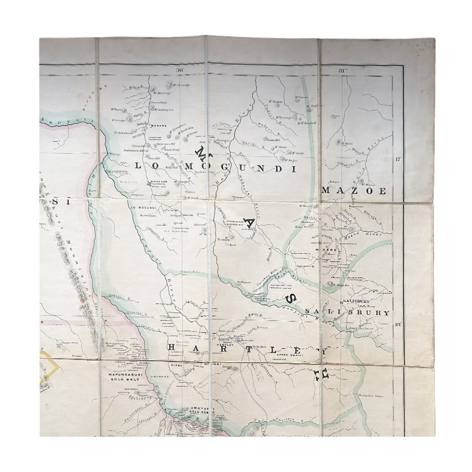 Fletcher & Espin's Map Of Matabeleland - Second Edition - 1897 3 Fletcher & Espin's Map Of Matabeleland - Second Edition - 1897