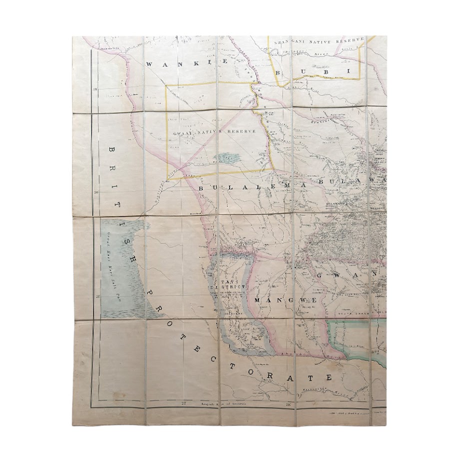 Fletcher & Espin's Map Of Matabeleland - Second Edition - 1897 4 Fletcher & Espin's Map Of Matabeleland - Second Edition - 1897