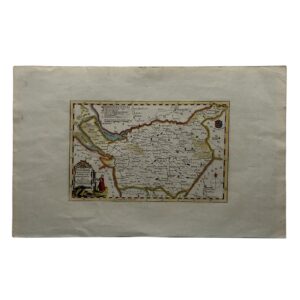 Cheshire Drawn from the Best Surveys Maps Charts &c and Regulated by Astron. Observations - T Kitchin - c.1769