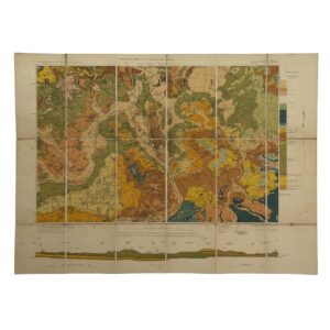 Geological Survey of England and Wales / Ordnance Survey - Parts Of Sheets 236, 237, 253 and 254 - Oxford - 1908 - Folding Map