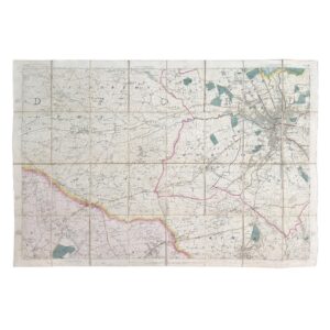 Ordnance Survey / Lt. Colonel Hall - Yorkshire - Sheet 216 - Bradford - First Edition - Folding Map - 1852