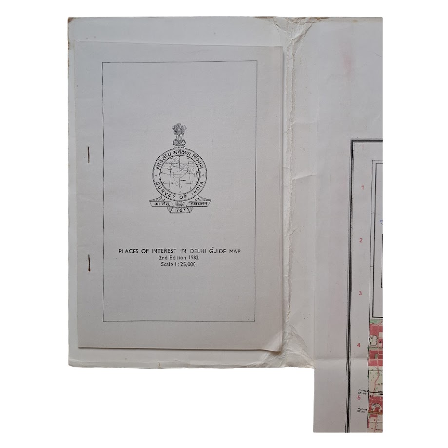 DELHI GUIDE MAP - Survey of India - Second Edition - 1982 4 DELHI GUIDE MAP - Survey of India - Second Edition - 1982 - Image 4